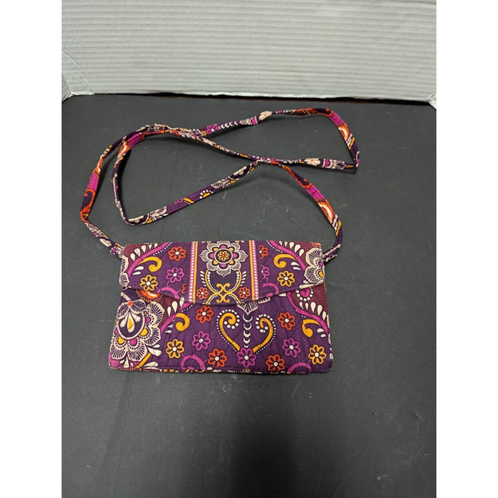 Vera Bradley Safari Sunset Crossbody Wallet Purse Travel Removable Strap