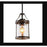 Sturgeon 1-Light Mini Wood Farmhouse Pendant Light Fixtures new