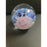 Handmade UnSigned Blue Lily Pink Clear Glass Paperweight Art Glass Pontil