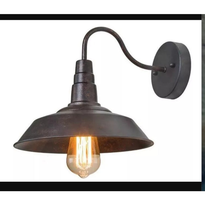 LNC 1-Light Gooseneck Wall Sconce, Light Rust color, A0224105 new FARMHOUSE