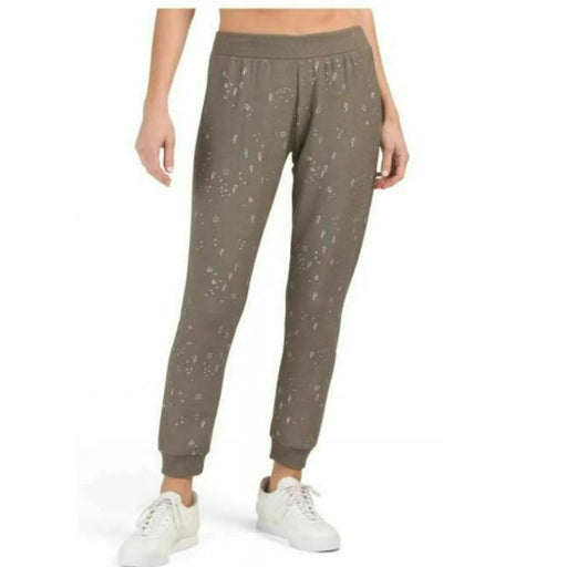 Chaser NWT Grey Silver metallic Joggers Pants X-Small sweatpants casual lazy XS