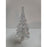 Vintage Silvestri Clear Opalescent Crystal Art Glass Christmas Pine Tree Figure