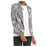 Nic & Zoe Marbelous Draped Open Cardigan Jacket SMALL Grey Multi NEW $168 COZY