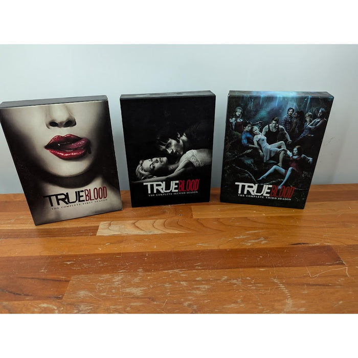 true blood DVD TV series The Complete Season One, Two and Three Box Sets