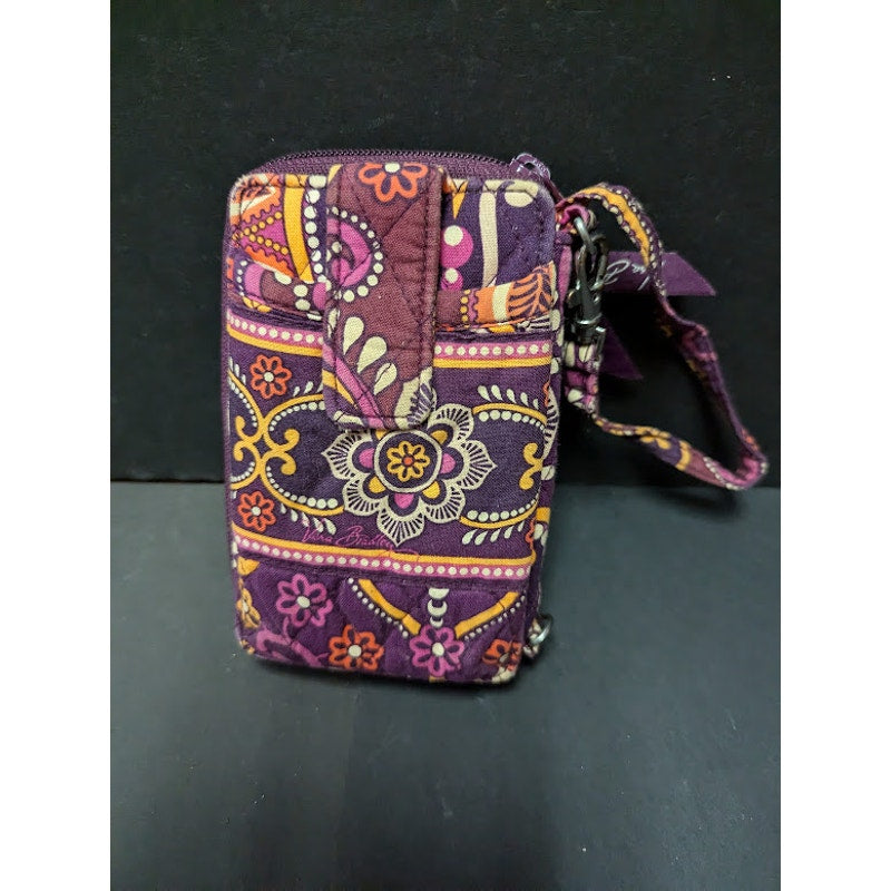 Vera Bradley Bifold Safari Sunset Carry It All Wristlet Wallet Phone Purse 6"x4"