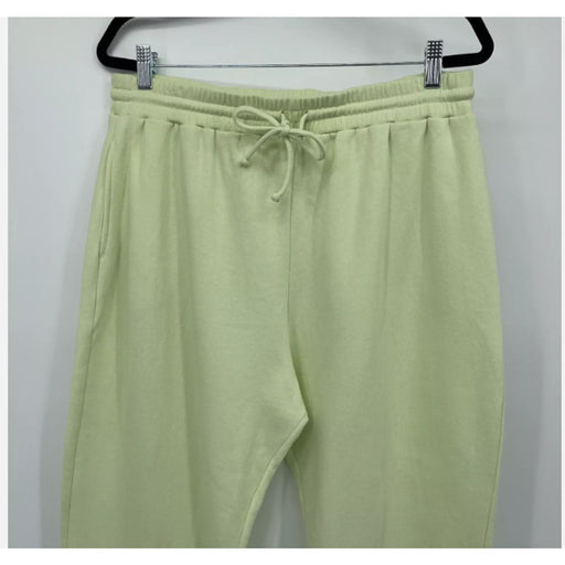 BP. Classic Sweatpants MEDIUM Lime Green Joggers Elastic Waist Tapered Leg NEW