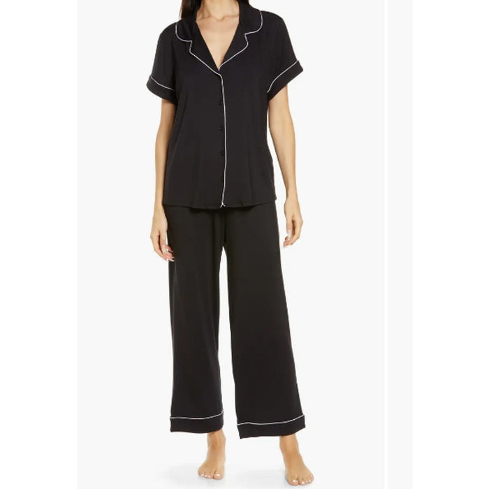 NORDSTROM LINGERIE Moonlight Pajamas black  PJs Short Sleeve & Pants Extra-Small