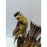 Vintage Porcelain Bird Double Yellow brown Figurine Japan