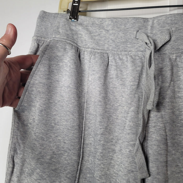 Alternative Sweatpants Drawstring Elastic Waist Heather Gray Large front seam