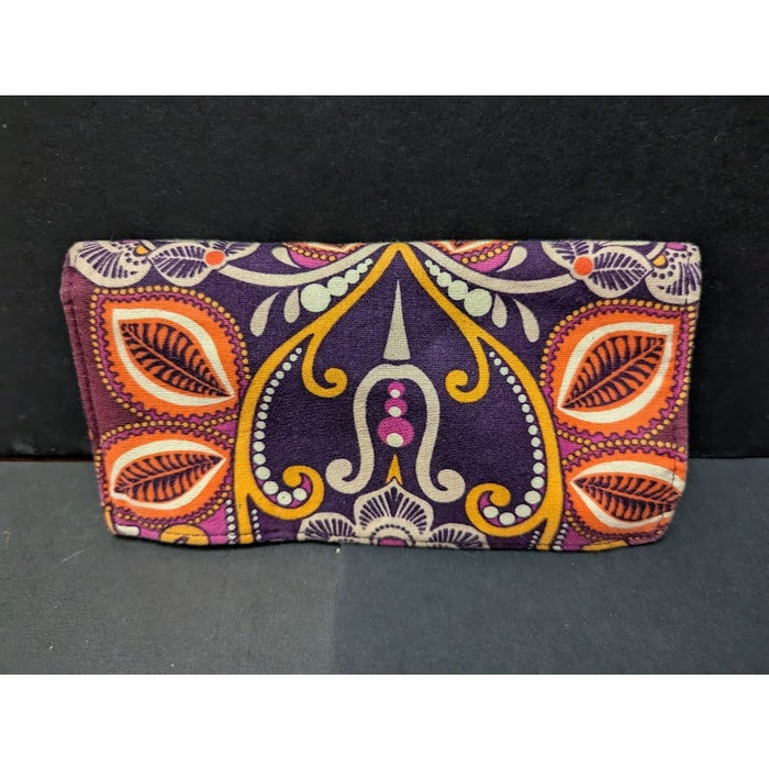 Vera Bradley Checkbook wallet coupon Cover Safari Sunset Fabric Earth Tones