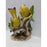 Vintage Porcelain Bird Double Yellow brown Figurine Japan