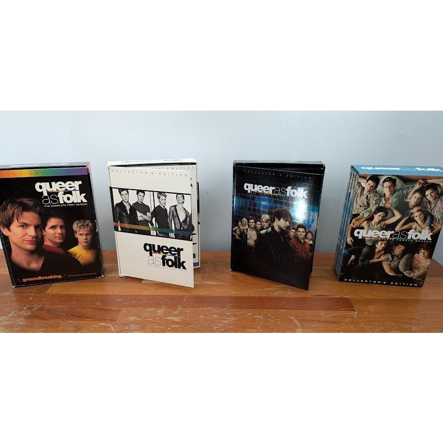 Queer as Folk Complete Season One, Two , Three, Four DVDs lgbtqia GAY Series