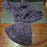 handmade Purple set hand crocheted beanie hat and matching scarf soft