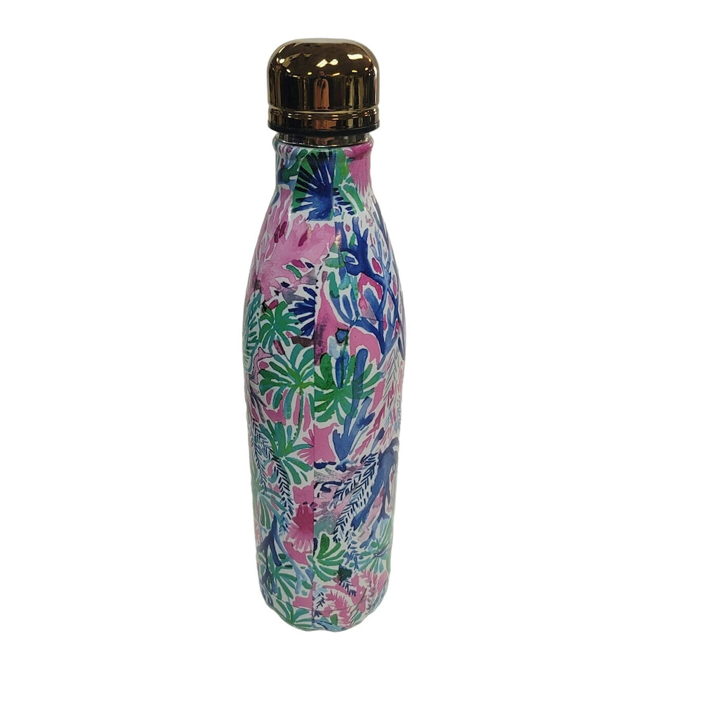 Lilly Pulitzer Swell Water Bottle Metal Multi Jet Stream