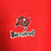 Buccaneers Men's Football T-Shirt NFL Team Short Sleeve Crew Neck Red Size Large