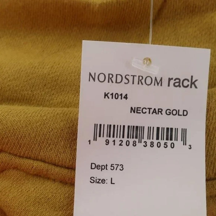 Madewell Women's Mock Neck Sweatshirt Size Large Nectar Gold NWT Drop Shoulder