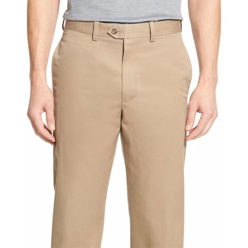 Nordstrom Men's Shop NWT Tan Classic Supima Cotton Straight Leg Pants 44" x 36"