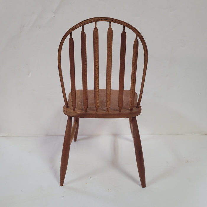 Handmade Miniature furniture chair oak? 9.6" x 5" J. DALTON Jackson S.C.