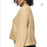 Topshop Women's Crop high Low Funnel Neck Sweater Size 8-10 Camel NWT Super Soft