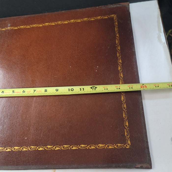 LOT OF 2 PIECES Vintage Leather 16" x15" squares crafts leatherwork furniture