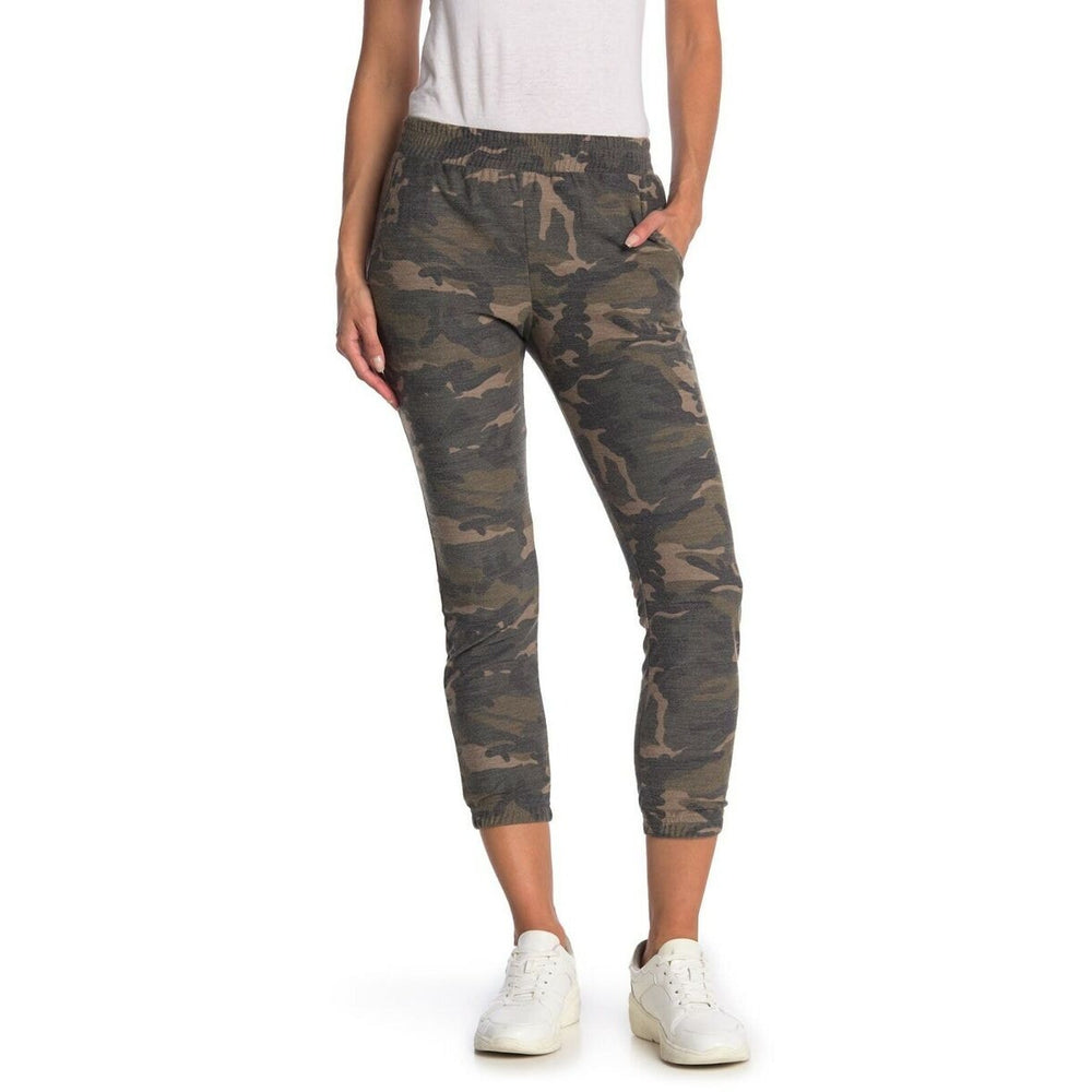 Socialite Women's Pull On Jogger Lounge Pants Medium Sage Camo NWT