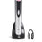 Oster Electric Wine Opener Foil Cutter Kit CorkScrew Charging Base Silver Black