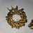 Pair of Christmas PINs wreath tree holiday 2" Brooch Holiday Jewelry