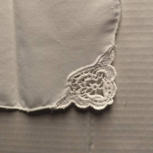 Vintage White Floral Openwork Embroidery Corner Napkin Set of 5