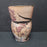 Handmade Studio Pottery Vase 6" textured Abstract Painting Muted Tones Glazed