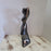 Metal Flamenco Dancer Sculpture Free form female Women Copper 15" tall Art