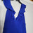 Jump Apparel Classic Blue Sheath Ruffled Dress Size Medium