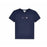 Topshop Women's Peace 70's Crew Short Sleeve T-Shirt Size 6 Navy NWT