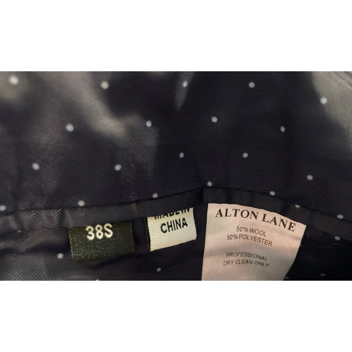 Alton Lane Men's Suit Jacket Tailored Fit Notch Lapel Collared Sz 38S Black NWT